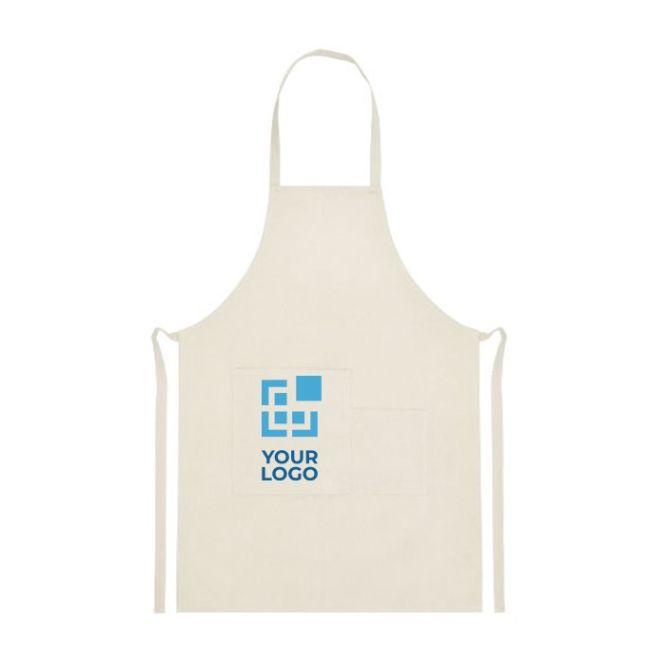 Tablier publicitaire en coton de 280 g/m2