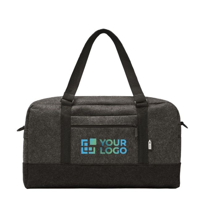 Sac de sport ou de voyage publicitaire en RPET avec zone d'impression
