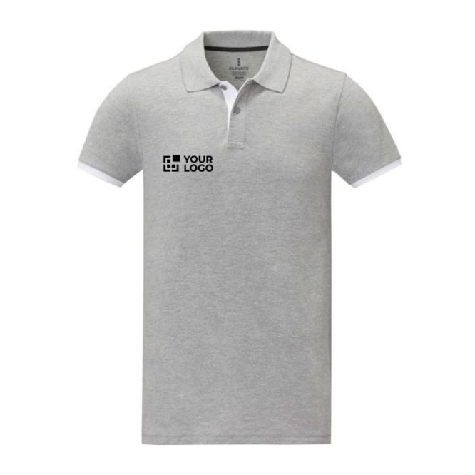 Polo en deux tons coton 200 g/m2 avec zone d'impression