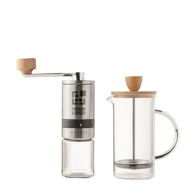 Ensemble cafetière et moulin