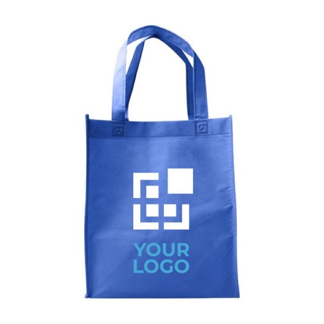 Sac personnalisable non tissé 80 g/m2 couleur bleu marine avec zone d'impression