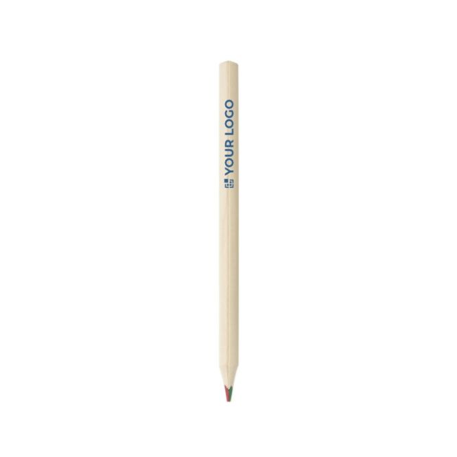 Crayon avec écriture en différentes couleurs avec zone d'impression