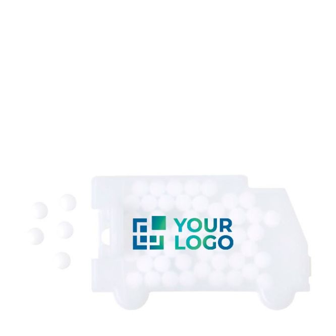 Boîte à bonbons en forme de Camion avec zone d'impression