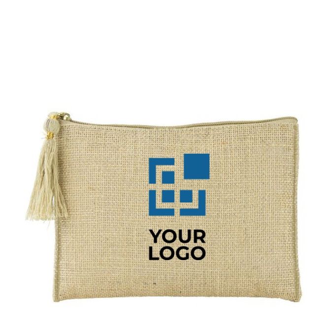 Trousse de toilette avec détails dorés
