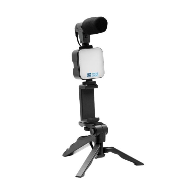 Kit trépied avec microphone et lampe 