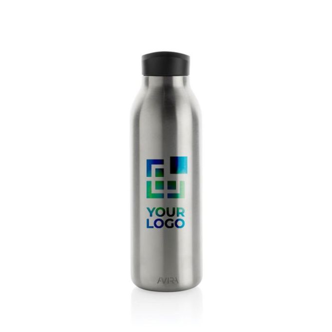 Bouteille thermos sans BPA avec poignée avec zone d'impression