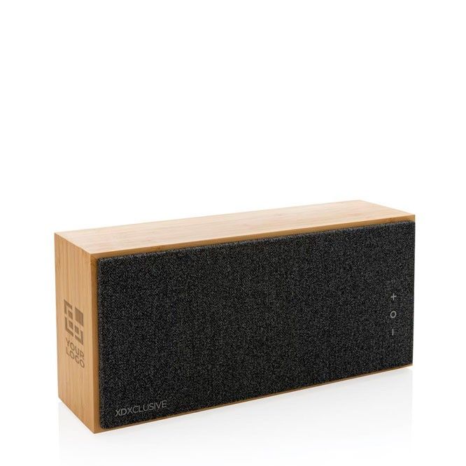 Enceinte sans fil en bambou 20w