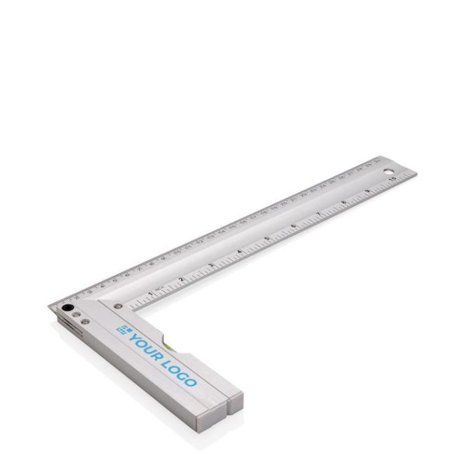 Règle équerre en aluminium avec niveau