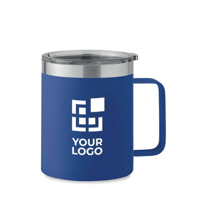Tasse en acier inoxydable recyclé étanche avec couvercle 300ml