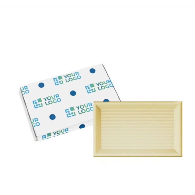 Carré de chocolat individuel blanc ou noir de 10 g