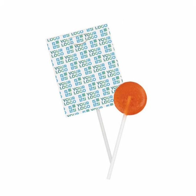 Sucette aux saveurs variées avec un emballage en papier 
