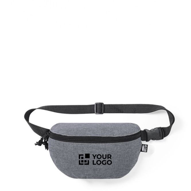 Sac banane plastique recyclé avec sangle ajustable et boucle vue principale