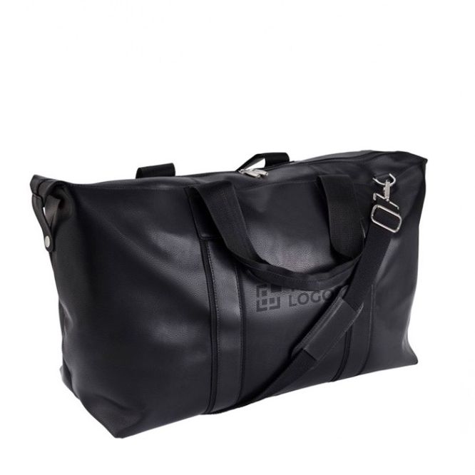 Sac de sport en cuir avec poche intérieure zippée