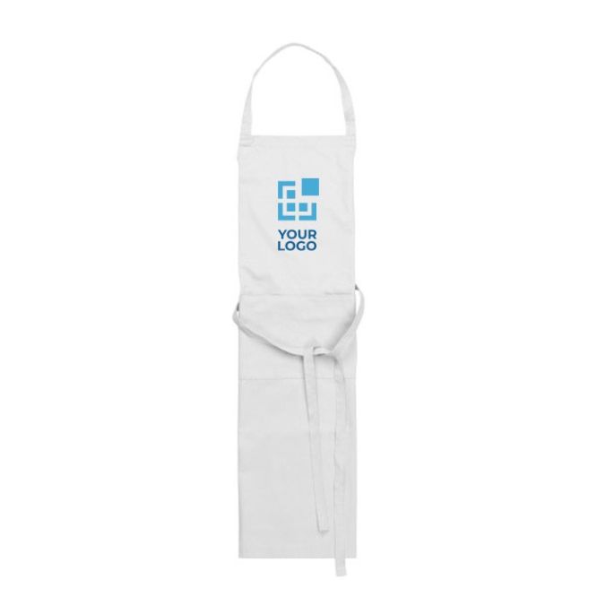 Tablier en coton et polyester avec 2 poches 240 g/m²