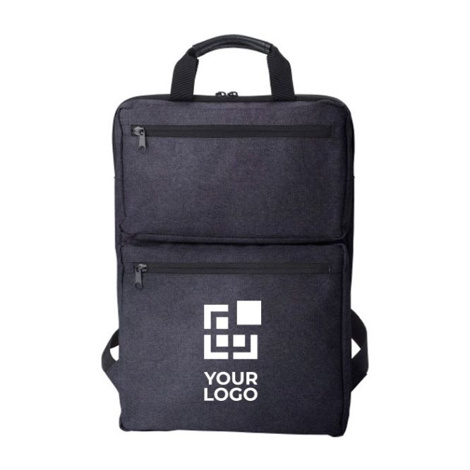 Sac à dos pour PC 15'' en polyester et coton avec 2 poches