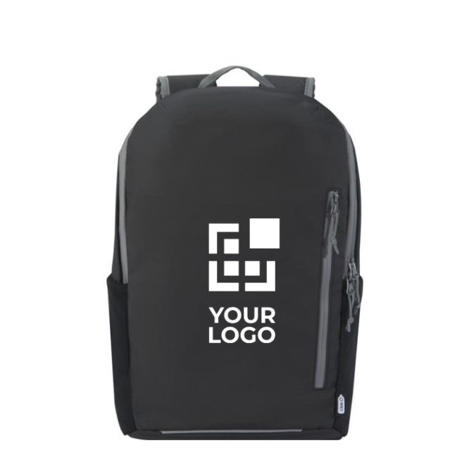 Sac à dos recyclé imperméable avec dos rembourré pour PC 15”