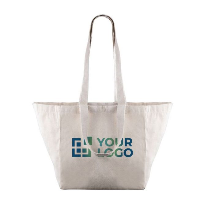 Sac en toile canvas naturelle avec anses doubles 220 g/m²