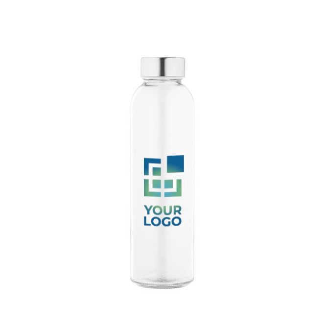 Bouteille en verre transparent avec bouchon à pression