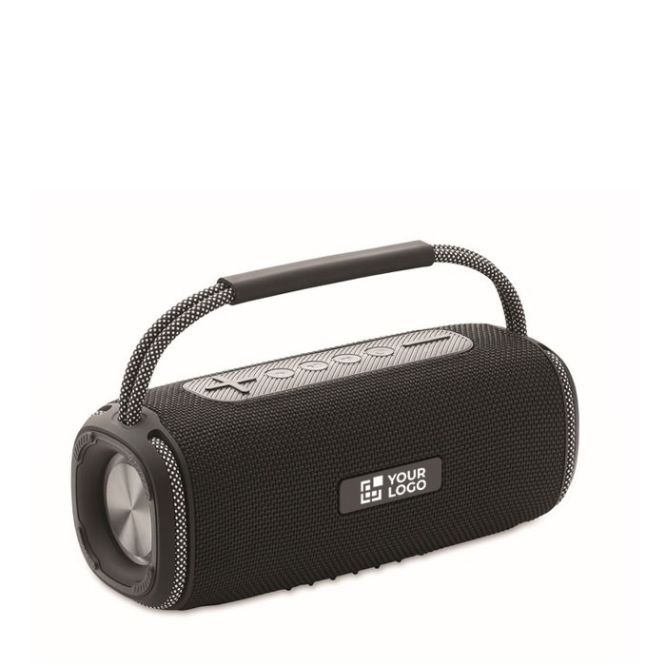 Haut-parleur portable sans fil avec connexions AUX, USB, TF vue avec zone d'impression