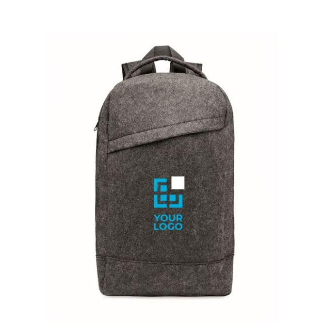 Sac à dos pour ordinateur 13'' en feutrine RPET avec passant