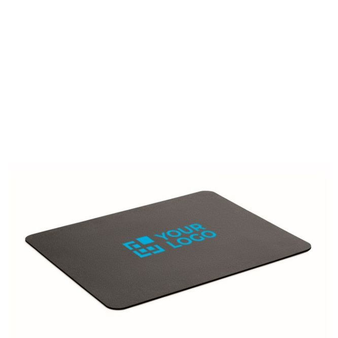 Tapis de souris rectangulaire noir en matériau recyclé