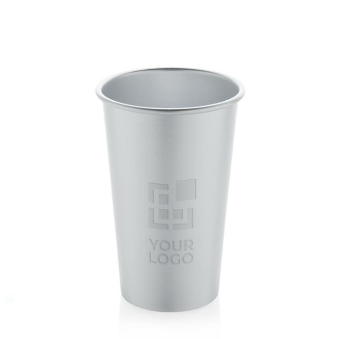 Gobelet en aluminium recyclé à simple paroi 450ml