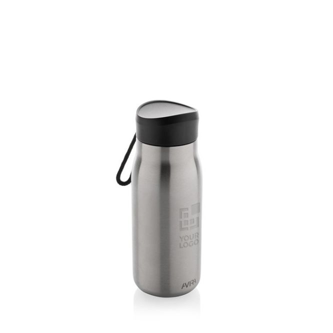Mini-bouteille avec bouchon anti-fuite et dragonne 150ml