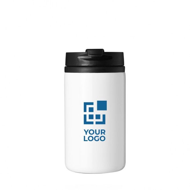 Gobelet isolant en inox recyclé avec couvercle à vis 300ml