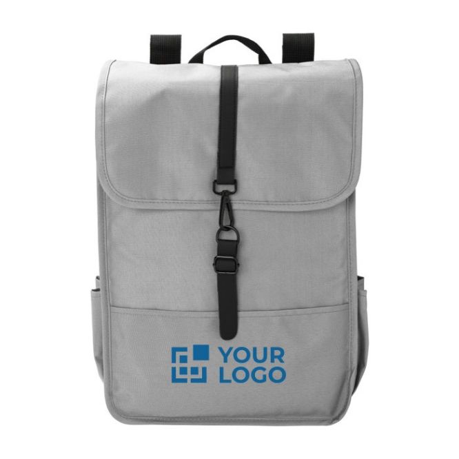 Sac à dos en RPET avec 2 poches latérales et sangle à boucle
