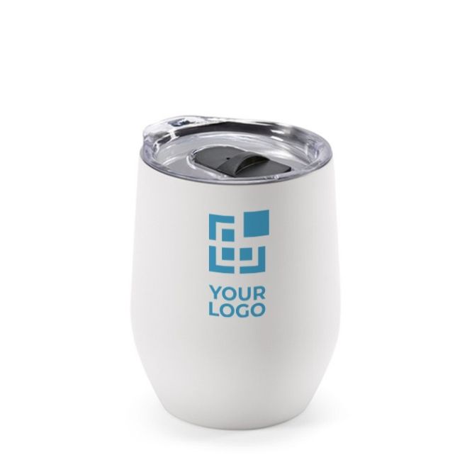 Gobelet isotherme en inox recyclé à clapet ouvrant 310 ml
