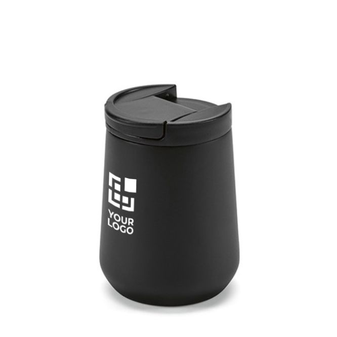 Gobelet isotherme en inox recyclé à couvercle étanche 350 ml