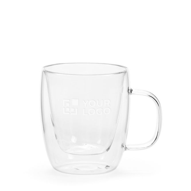 Tasse en verre borosilicaté double paroi 220 ml