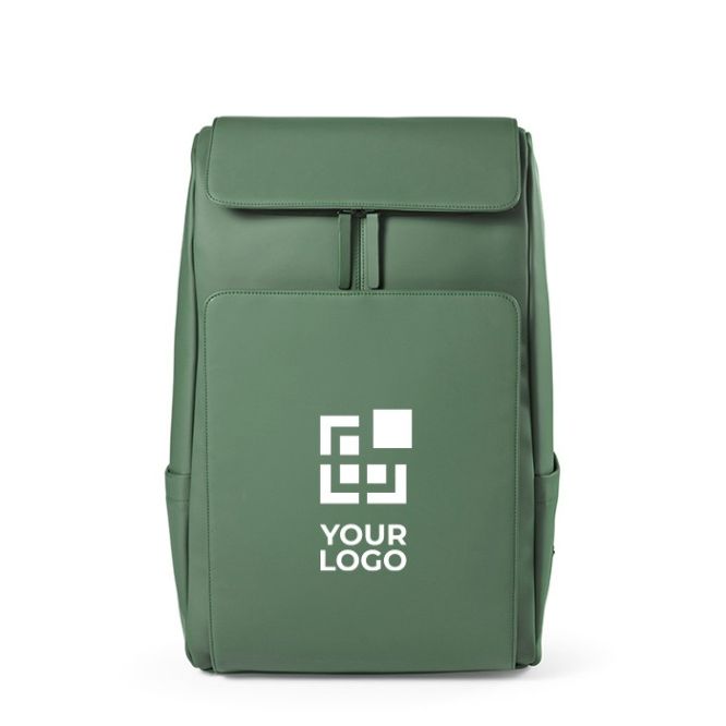 Sac à dos 20L en cuir synthétique, compartiment PC rembourré