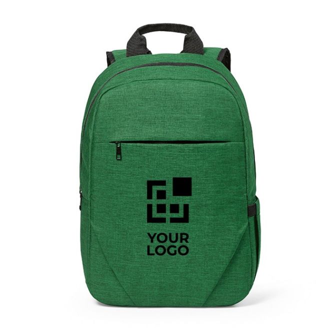 Sac à dos 18L en RPET 300D à compartiment frontal zippé vue principale
