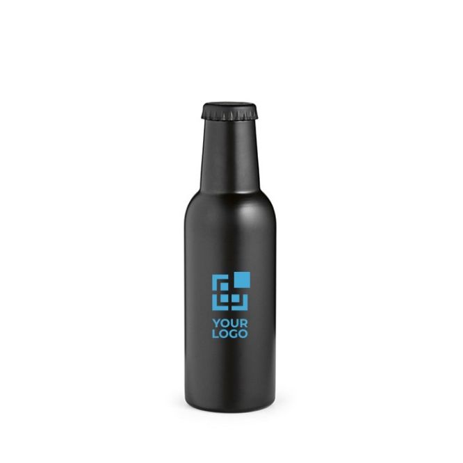 Gourde bouteille de bière en inox à bouchon étanche 350 ml