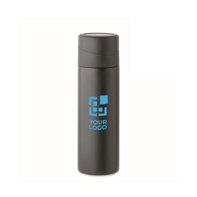 Gourde acier inoxydable, couvercle antidérapant pour téléphone, 420ml