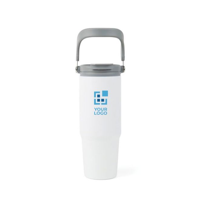 Bouteille isotherme en acier inoxydable recyclé avec poignée de 880 ml