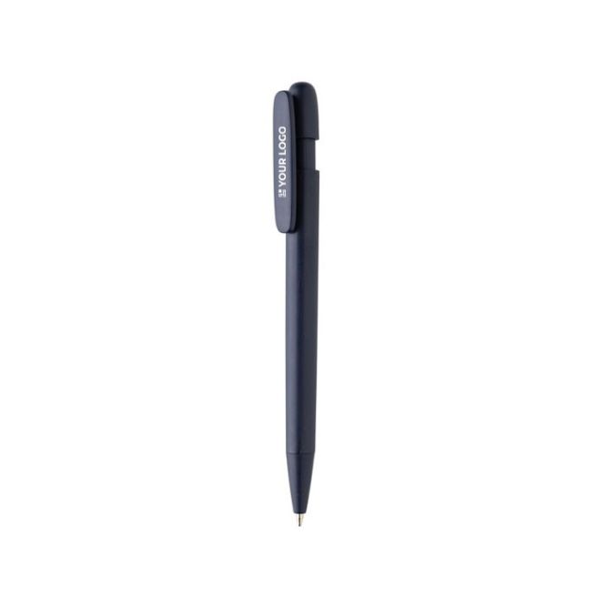 Stylo en plastique recyclé avec écriture de 1 km et encre bleue