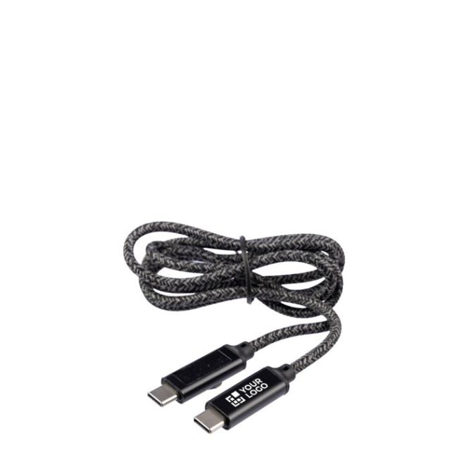 Câble de charge en nylon de 1 mètre avec ports USB-C 100W