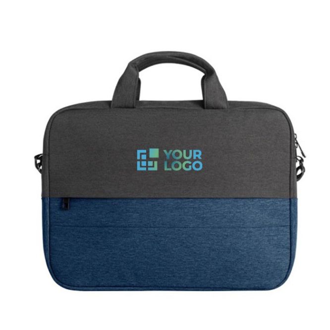 Mallette pour PC en polyester recyclé avec sangle pour trolley 15” avec zone d'impression