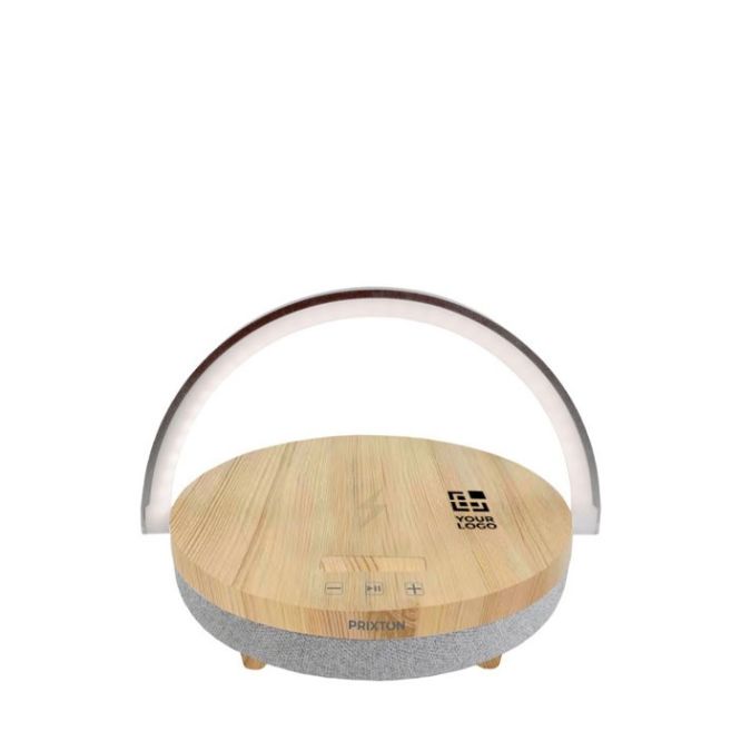 Enceinte Prixton 4 en 1 de 10W avec LED et base de charge sans fil