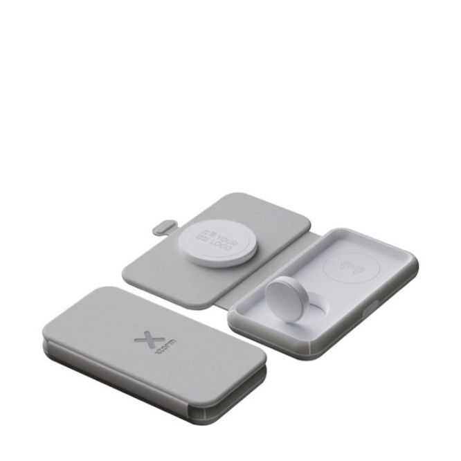 Chargeur de voyage sans fil pliable 3 en 1 magnétique 15W