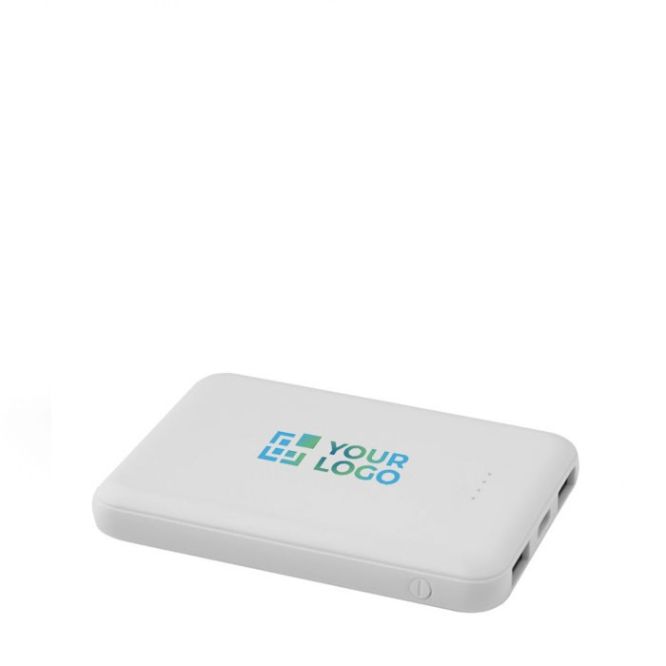 Batterie externe en plastique recyclé fine et élégante 5 000 mAh