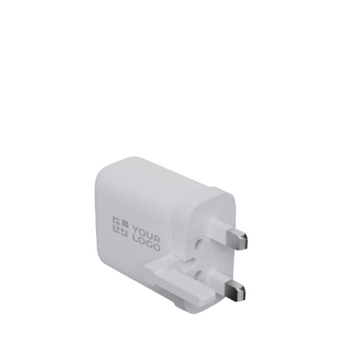Chargeur avec prise britannique en plastique recyclé 67W