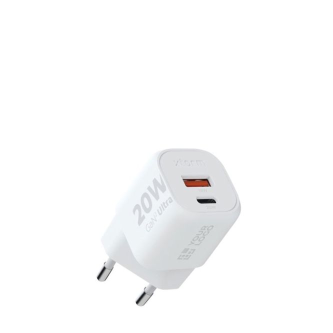 Chargeur mural en plastique recyclé avec 2 ports 20W