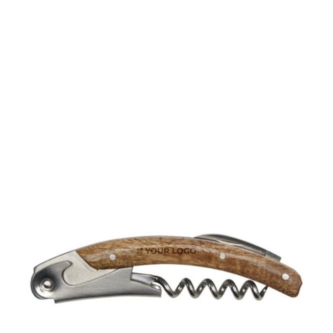 Ensemble porte-bouteille en bois d’acacia et limonadier