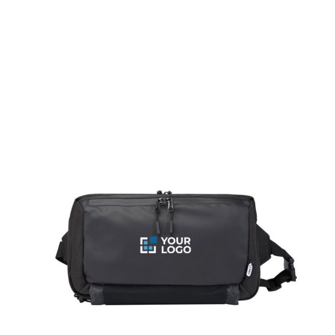 Sac bandoulière en polyester recyclé certifié GRS avec compartiments