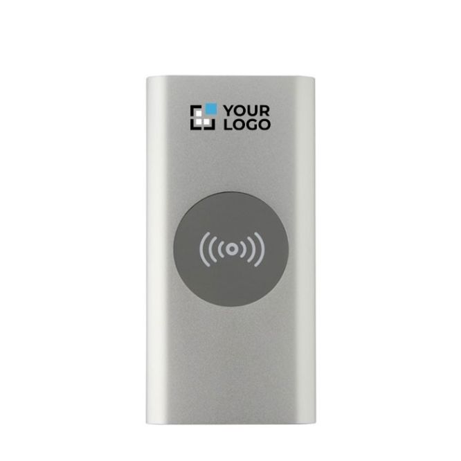 Batterie externe sans fil en aluminium recyclé 8 000 mAh
