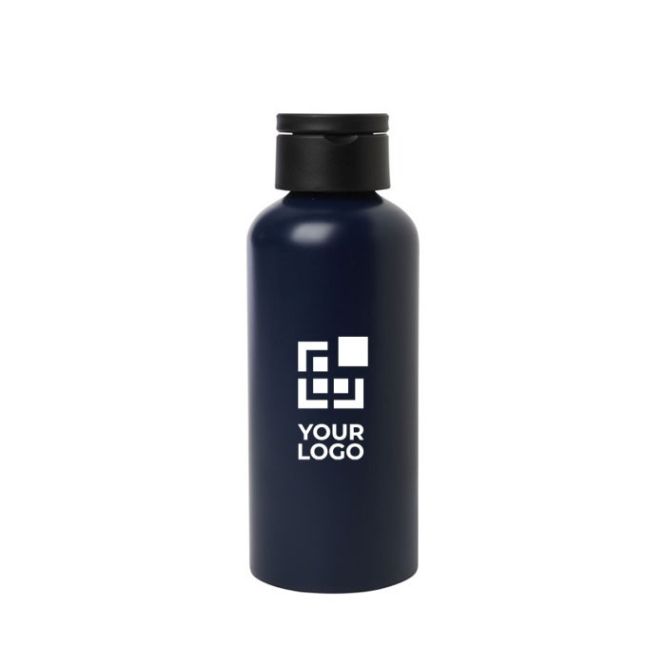 Bouteille en aluminium recyclé avec bouchon en plastique 600 ml