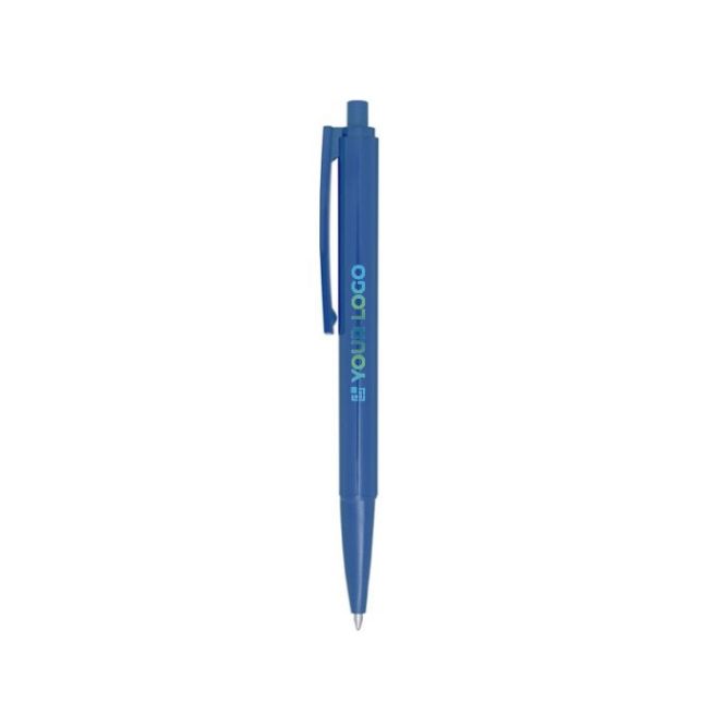 Stylo en plastique recyclé avec ressort en acier encre noire